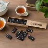 صندوق قطع الدومينو الخشبية قطع غيار ألعاب الأطفال المنزلية details Picture